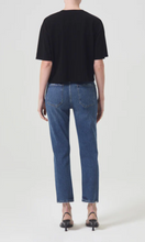 Load image into Gallery viewer, AGOLDE Riley High Rise Straight Crop Jeans in Pose Blue at Amara Home
