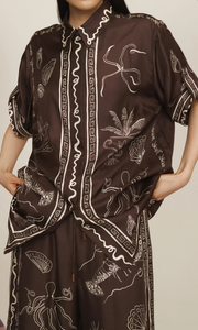 ALEMAIS Sammy Silk Shirt