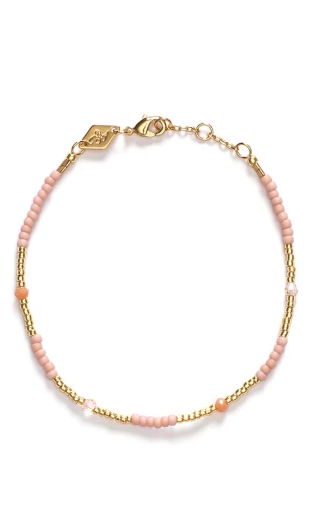 ANNI LU | Clemence Bracelet | Pink Sand