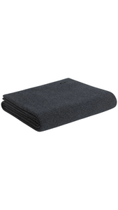 Bemboka Fine Rib Merino Wool Blanket Luxury Interiors Amara Home in Charcoal