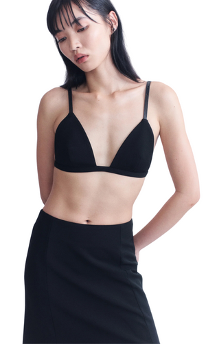 COURTNEY ZHENG Anja Scuba Wool Bralette