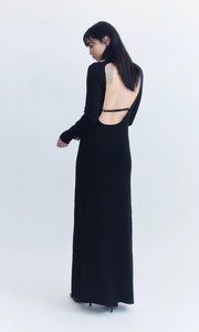 COURTNEY ZHENG Bianka High Neck Knit Dress