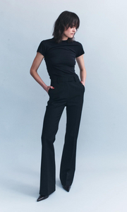 COURTNEY ZHENG  Celina Scuba Wool Tailored Pants