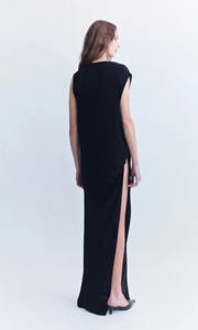 COURTNEY ZHEN Clemens Silk Crepe Dress