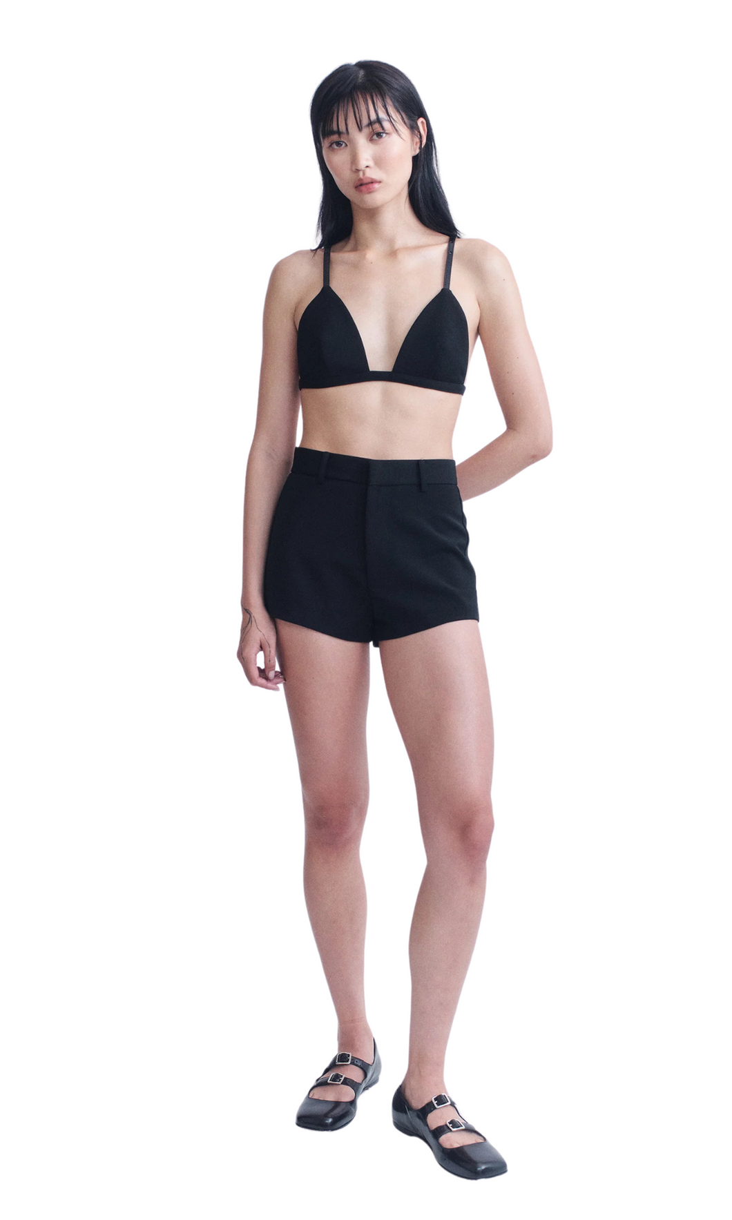 COURTNEY ZHENG Elina Scuba Wool Short