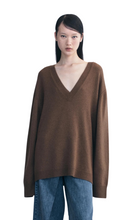 Load image into Gallery viewer, COURTNEY ZHENG Elva V-Neck Cashmere Sweater
