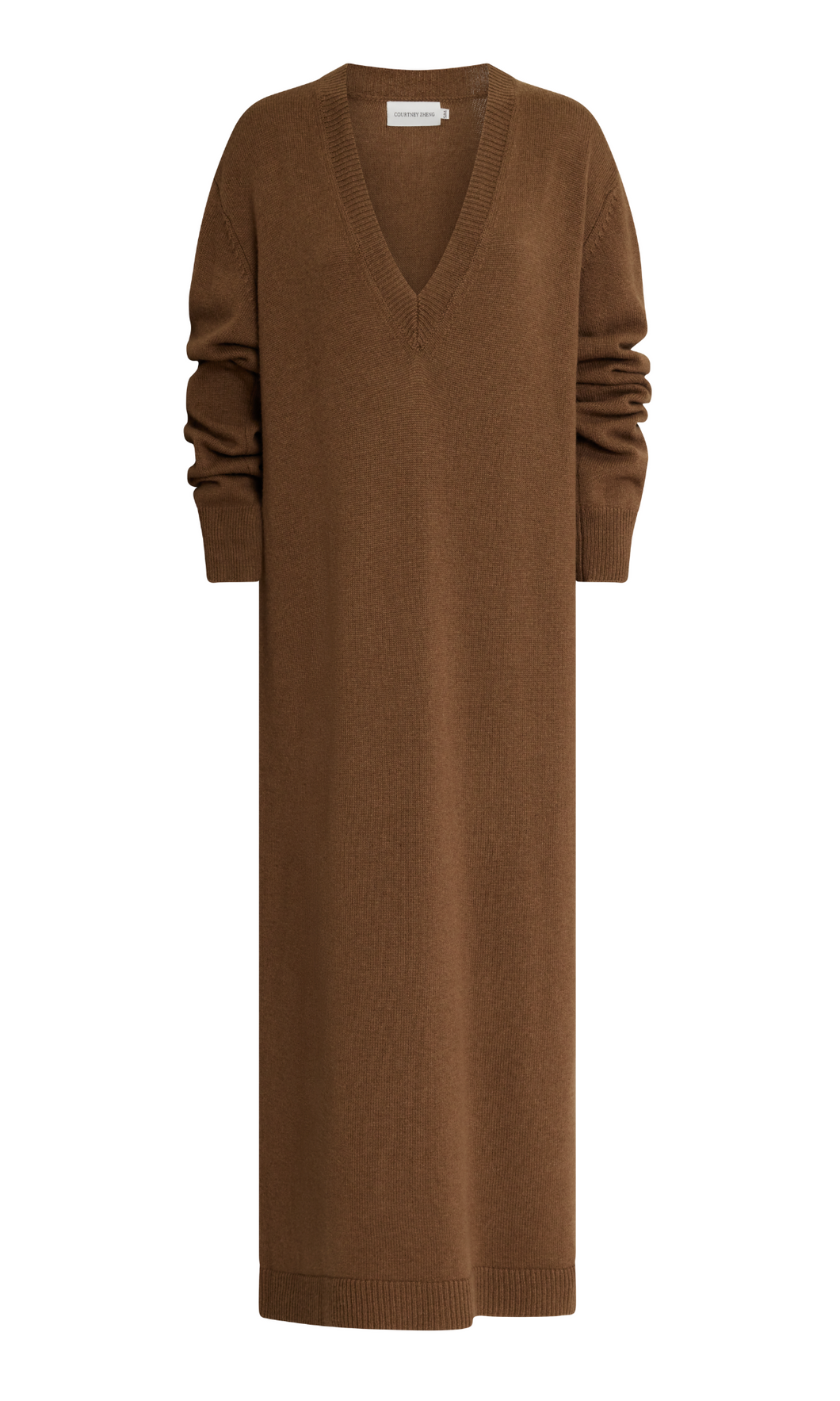 COURTNEY ZHENG Emery Cashmere Maxi Dress