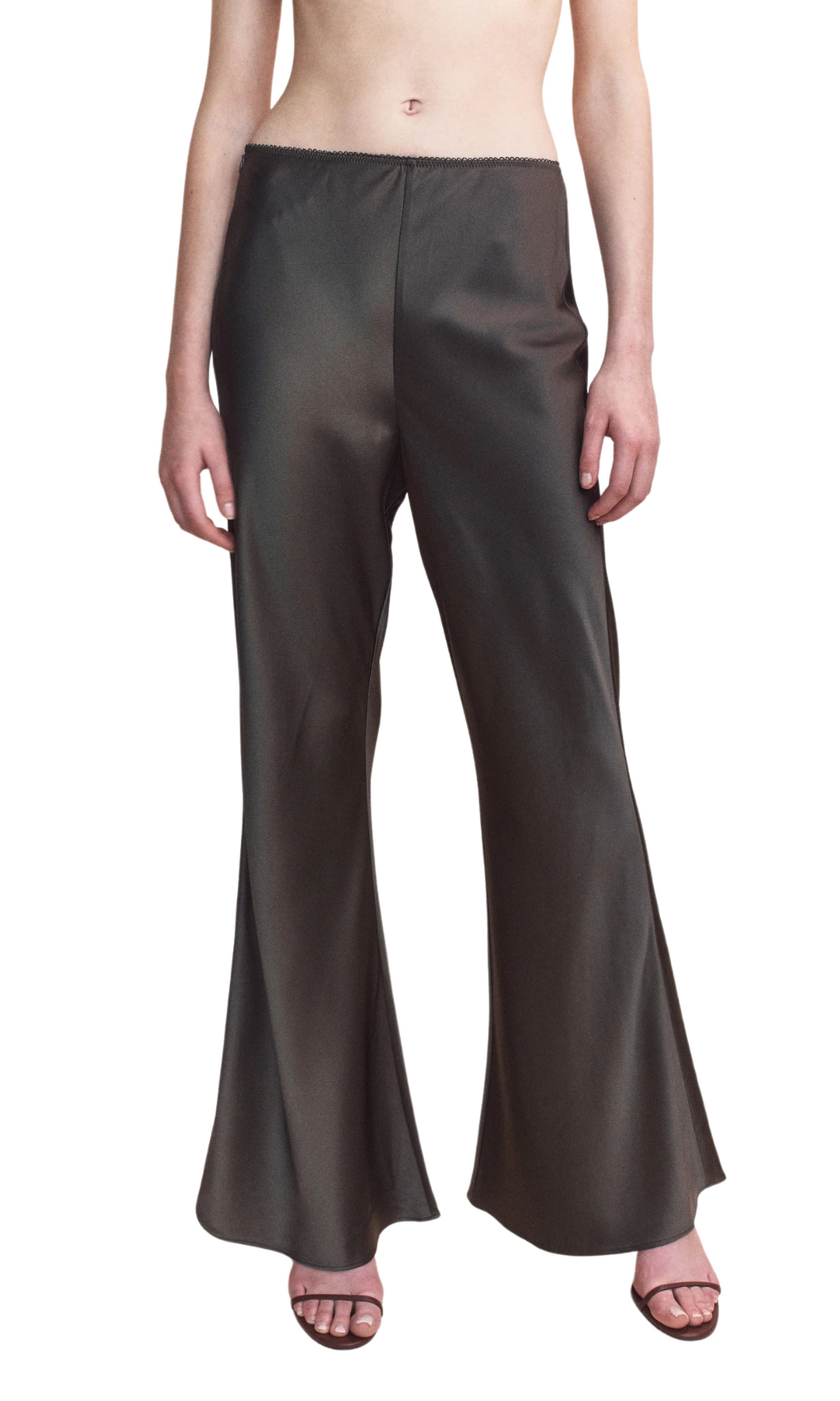 COURTNEY ZHENG Esme Bias Silk Pants