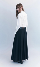 Load image into Gallery viewer, COURTNEY ZHENG Heidi Pleated Wool Maxi Skirt
