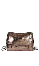 Load image into Gallery viewer, JEROME DREYFUSS Lulu L bag in Lamé Champagne at Amara Home
