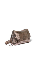 Load image into Gallery viewer, JEROME DREYFUSS Lulu L bag in Lamé Champagne at Amara Home
