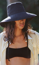 Load image into Gallery viewer, LACK OF COLOR Holiday Bucket hat in black canvas at Amara Home
