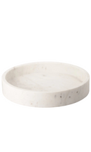 Load image into Gallery viewer, MARBLE | White Round Tray
