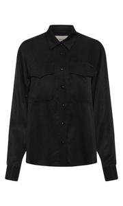 MATIN Twill Draped Shirt