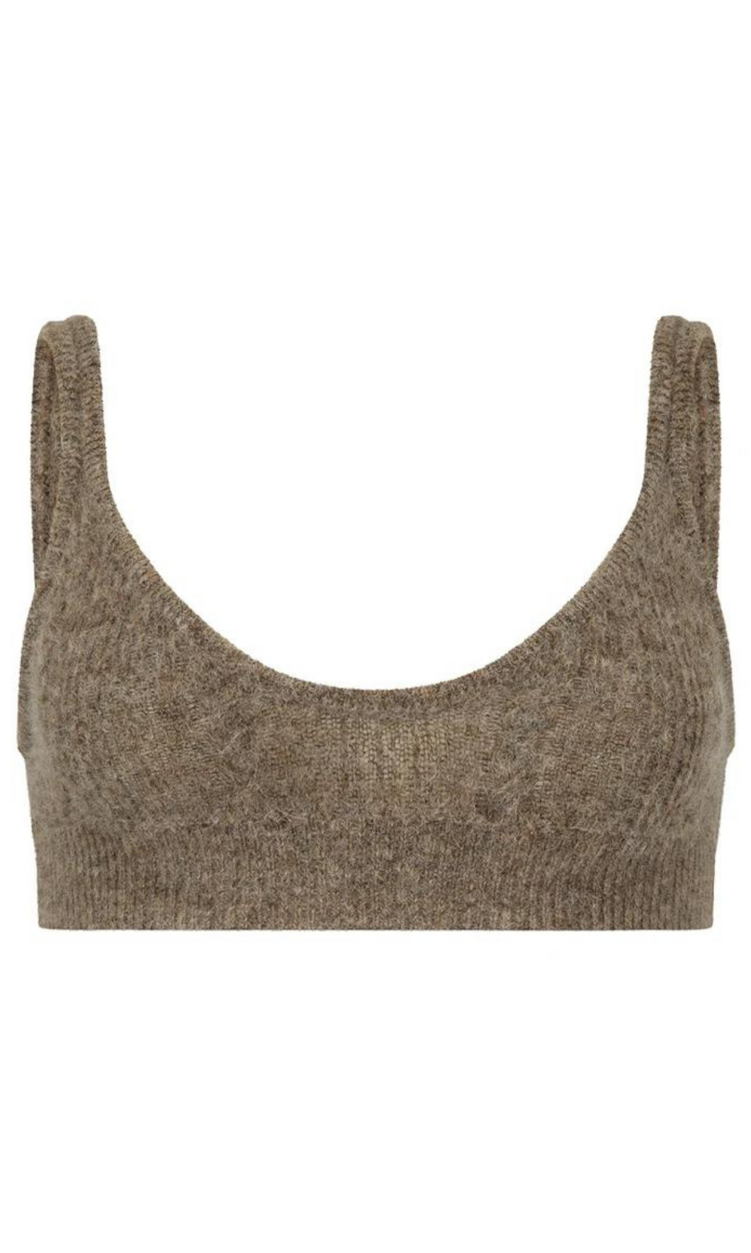 NAGNATA Cable Knit Wool Bralet