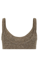 Load image into Gallery viewer, NAGNATA Cable Knit Wool Bralet
