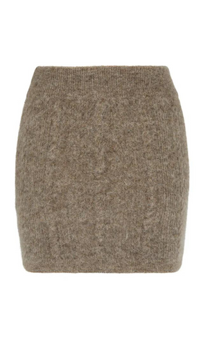 NAGNATA Cable Knit Wool Skirt