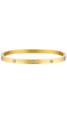 Load image into Gallery viewer, PORTER Dylan Bangle Gold - Celestial Clear
