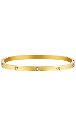 PORTER Dylan Bangle Gold - Celestial Clear