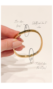 PORTER Dylan Bangle Gold - Celestial Clear