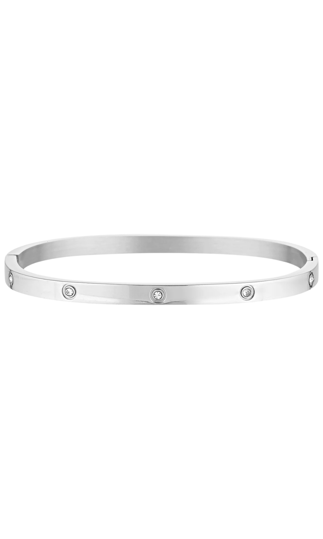 PORTER Dylan Bangle Silver - Celestial Clear