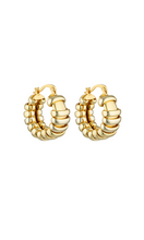 Load image into Gallery viewer, PORTER Turtle Hoops - Gold
