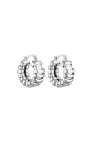 Load image into Gallery viewer, PORTER Turtle Hoops - Silver
