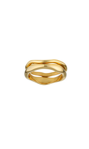 PORTER Wave Ring Set - Gold