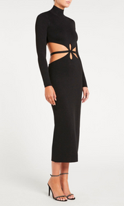 REBECCA VALLANCE Brianna Knit Midi Dress