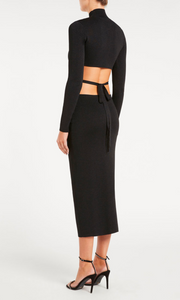 REBECCA VALLANCE Brianna Knit Midi Dress