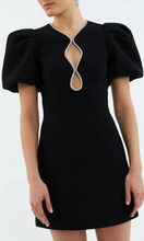 Load image into Gallery viewer, REBECCA VALLANCE Estella Puff Sleeve Mini Dress
