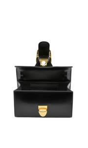 RYLAN | 10.1 Black Mini Satchel with Flat Handle