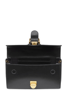 Load image into Gallery viewer, RYLAN | 11.1 Black Small Satchel with Flat Handle
