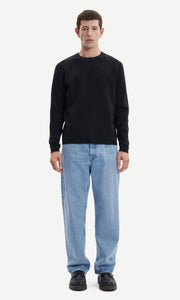 SAMSOE-SAMSOE-Gunan-Crew-Neck-Jumper-10490-Black-Men's-Fashion-Clothing-Amara-Home