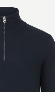 SAMSOE-SAMSOE-Gunan-Turtle-Neck-Zip-Jumper-10490-Sky-Captain-Men's-Fashion-Clothing-Amara-Home