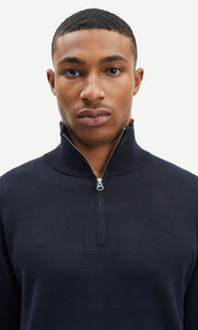 SAMSOE-SAMSOE-Gunan-Turtle-Neck-Zip-Jumper-10490-Sky-Captain-Men's-Fashion-Clothing-Amara-Home