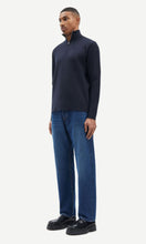 Load image into Gallery viewer, SAMSOE-SAMSOE-Gunan-Turtle-Neck-Zip-Jumper-10490-Sky-Captain-Men&#39;s-Fashion-Clothing-Amara-Home
