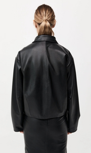 ST. AGNI Cocoon Leather Jacket