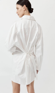 ST. AGNI Cotton Oversized Shirt Dress