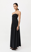 Load image into Gallery viewer, ST. AGNI Gathered Strapless Tie Back Dress
