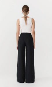 ST. AGNI Linen Wide Leg Pants