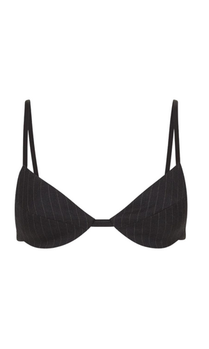 ST. AGNI Pinstripe Tailored Bralette