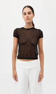 ST. AGNI Sheer Baby Tee