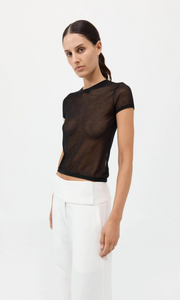 ST. AGNI Sheer Baby Tee