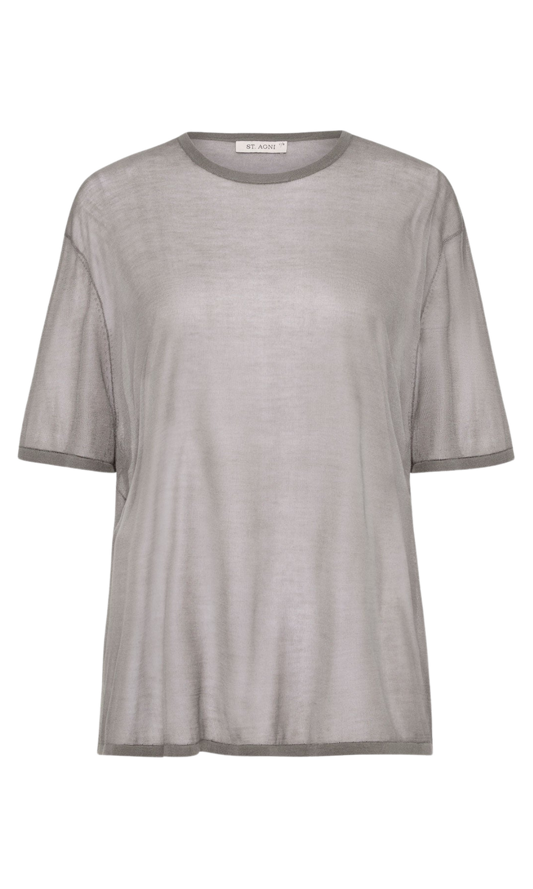 ST. AGNI Sheer Oversized Tee