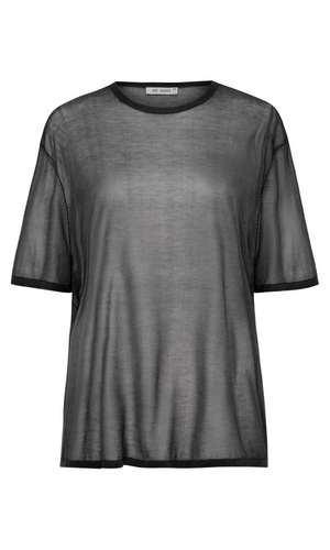 ST. AGNI Sheer Oversized Tee