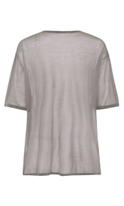 ST. AGNI Sheer Oversized Tee