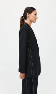 ST. AGNI Side Stripe Blazer