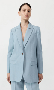 ST. AGNI Single Button Tailored Blazer