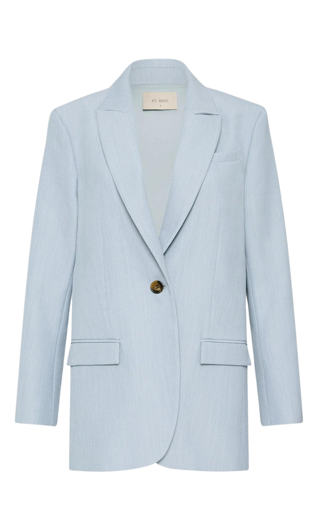 ST. AGNI Single Button Tailored Blazer